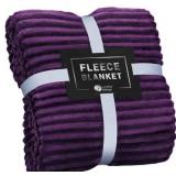 Purple 60 x 80 Fleece Blanket
