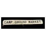 12 ï¿½ x 96 ï¿½  Vintage Metal CAMP GROUND MARKET