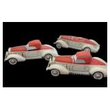 (3) 1978 Vintage Ezra Brooks Car Decanter