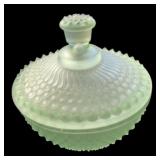 Green Hobnail Dish