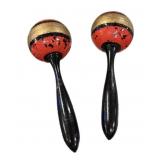 Wooden Maracas Instrument