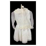 Lï¿½ Enfant Vintage Dress wï¿½ Veil