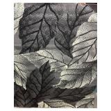 5 x 7 Rug Gray Leaf