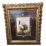 27 x 34 ï¿½ Framed Rooster Print
