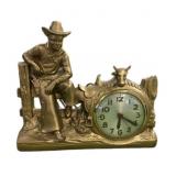 Vintage Cowboy Clock