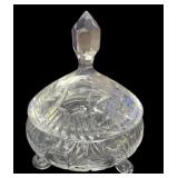 Footed Heavy Glass Candy Dish
