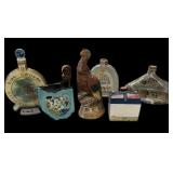 (6) Collector Jim Beam Decanters