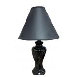 Pair Estate Black Lamps & Shades