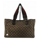 Gucci Sherry Line Canvas Handbag