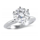 14kt Gold Brilliant 2.02 ct VS Lab Diamond Ring