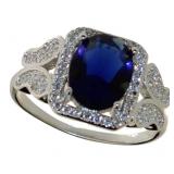 Princess Cut 3.25 ct Sapphire Ring