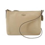 Coach Beige Leather Shoulder Bag