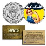 Rosie the Riveter JFK Coin