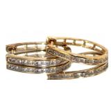 Brilliant 1/2 ct Natural Diamond Hoop Earrings