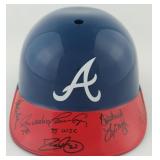 Multi Autographed Braves Batting Helmet