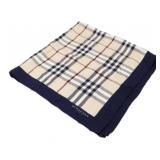 Burberry Blue & Cream Check Scarf