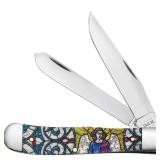 Case XX CA38818 Stained Glass Angel Trapper Knife