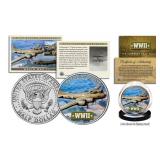 WWII* B-17 Flying Fortress Plane JFK Coin