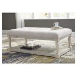 ASHLEY SHAWNALORE FARMHOUSE COFFEE TABLE OTTOMAN