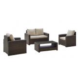 Pulaski 4 pc Outdoor Wicker Living Set