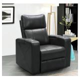 Abbyson Home Black Home Theatre PWR Recliner