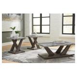 ASHLEY BENSONALE 3-PIECE COFFEE & END TABLE SET