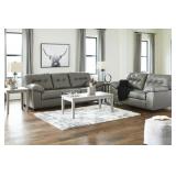 ASHLEY DONLEN CONTEMPORARY GRAY SOFA & LOVE SEAT