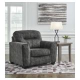 ASHLEY LONOKE GUNMETAL 46" OVERSIZED CHAIR