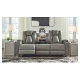 Ashley 297 Mancin Rec Sofa W/ Drop Down Table