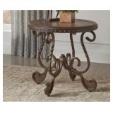 ASHLEY RAFFERTY ROUND END TABLE