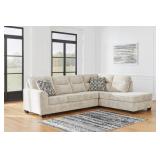 ASHLEY LONOKE 2-PIECE PARCHMENT SECTIONAL