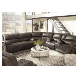 Ashley Ricmen LEATHER PWR Reclining Sectional