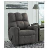 ASHLEY POTROL CONTEMPORARY SLATE RECLINER