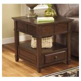 ASHLEY GATELY STORAGE END TABLE WITH POWER OUTLETS