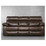 Kempton Leather Double Reclining Sofa