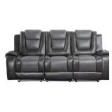 Home Elegance Reclining Sofa w/Drop Down Table