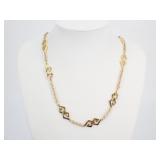 Givenchy Gold Tone Interlocking G Necklace