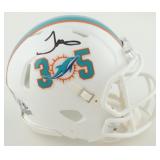 Autographed Tyreek Hill Dolphins Mini Helmet