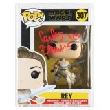 Autographed Rey Star Wars Funko Pop