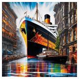 Titanic Makes The Turn Hand Signed by Charis