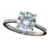 14kt Gold 2.46 ct Round Brilliant Lab Diamond Ring