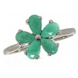 Natural 1.36 ct Emerald Dinner Ring