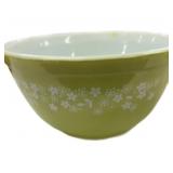 Lime Green Crazy Daisy Pyrex Mixing Bowl