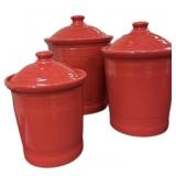 Scarlet Fiesta Canister Set