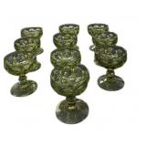 (10) Fenton Thumbprint Sherbets