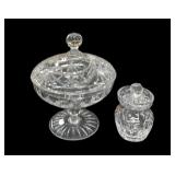 Beautiful Crystal Candy Dish & Jam Jar