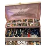 Jewelry Box-Full Vintage Jewelry