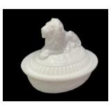 Kemple Milk Glass Lion