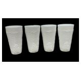 (4) Milk Glass Glasses