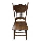 Oak Pressed Back Chairs